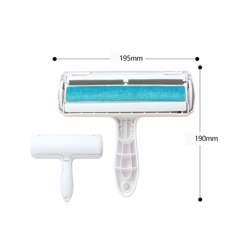 Reusable Pet Hair Remover & Lint Roller - Effortless Cat and Dog Fur Removal for Furniture, Couch, Carpet, Clothing, and Bedding - Portable Multi-Surface Cleaning Tool