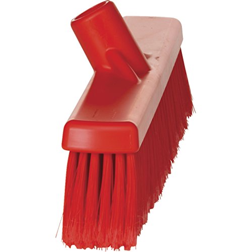 Vikan 31784 Broom,Push,Soft-Split,16.5",PP/SS,Red - color: Red, size: 3178