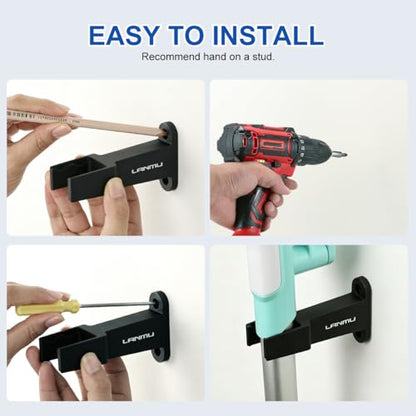 LANMU Wall Mount Holder Compatible with Shark Steam Mop Models S8001, S8002BRN, S8201,S2001, S3501, S1000, Space-Saving Storage Rack