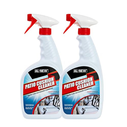 AL-NEW Patio Cushion Cleaner | Safe For Use On Outdoor Fabrics Such As Patio Cushions, Awnings, Furniture Covers, and more (32 Ounce) Pack of 2 - style: Pack of 2