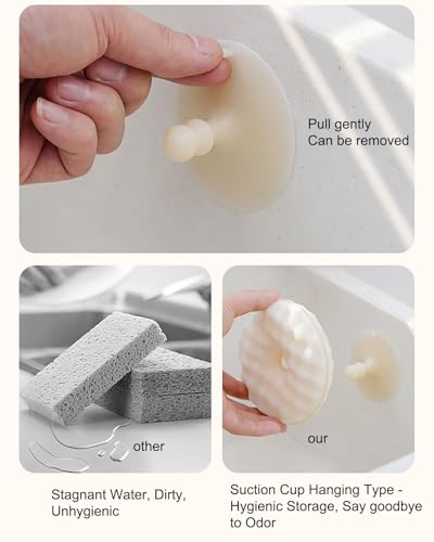 Dish Sponges 2 Pack - Dual-Sided Extra Thick Kitchen Sink Sponges for Dish Washing, Non-Stick Pans, Utensils & Kitchen Cleaning (Scrub Sponge Set)