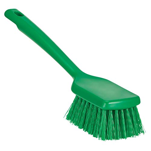 Remco - A Vikan Company ColorCore 12" Short Handle Scrubbing Brush, Stiff - color: Green, size: 12"