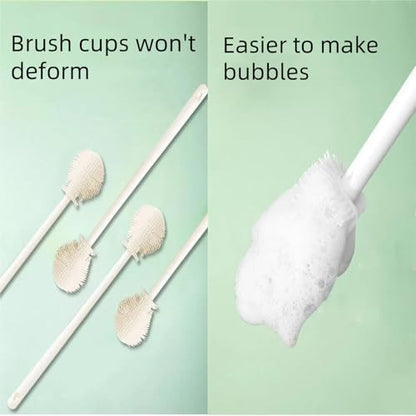 Bloame All Angle Bottle Brush,Bloames Narrow Cleaning Brush,360°Multifunction Long Bottle Brush Narrows Neck,Silicone Soft Rotating Cleaning Cup Brush,for Cups, Coffee Mug Any Bottle Mouth Brush. (2)