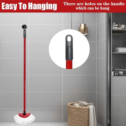 Mop Handle for Ocedar, Spin Mop Handle for O Cedar 4-Section 28.5-to-55inch Mop Replacement Stick Compatible with Ocedar Easy Wring Mop Refills Germany Screw Joint - size: 1 Handle