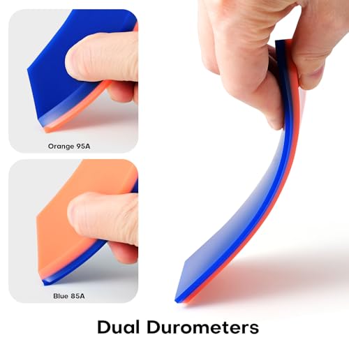 NEWISHTOOL 2 Pack Rubber Squeegee (5-Inch Replacement Blade, No Handle) | Window Tint Squeegee for Water Removal, Windshield Rear Back Glass Cleaning, PPF Installing and Window Film Application - size: 5-Inch Replacement Blade, No Handle