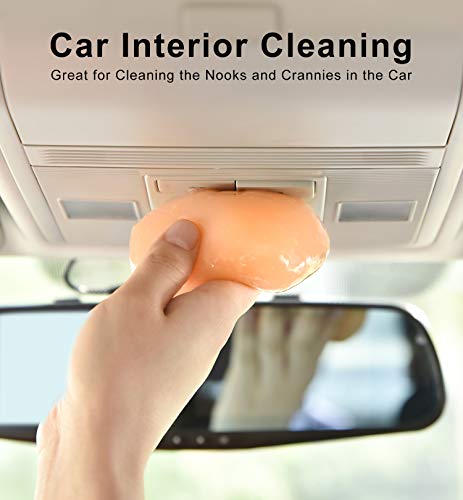 TICARVE Cleaning Gel for Car Detail Putty Car Vent Cleaner Putty Gel Detail Auto Tools Car Interior Cleaner Cleaning Mud for Car and Keyboard Cleaner Slime 2026 Upgrade - size: Orange 1Boxed