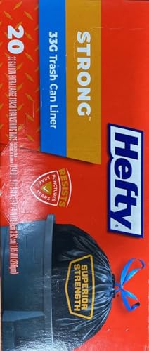 Hefty 20 Count 33 Gallon Cinch Sak® Extra Large Trash Bags E86725 - size: 20 Count (Pack of 1)