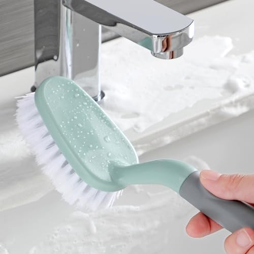 Scrub Brush, Cleaning Brush Bristles with Ergonomic Handle Cleaning Shover Scrubber Handheld Cleaning Brushes for Bathroom Shower Kitchen Floor Bathtub