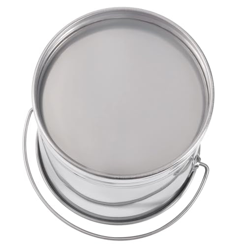 20L/21Qt/5Gal Stainless Steel Bucket Milk Metal Pail Ice Bucket Compost Bin | Kitchen Kennels Farms Scrap Food Waste Scrap Slop Storage Buckets Container Garbage Pail with Lid and Handle - size: 20L/21Qt：13.78*13.78*11.81 inch