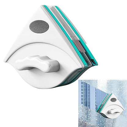 PUCHEN Double Sided Magnetic Window Cleaner, Magnetic Window Cleaning Brush, Window Wipers For Glass, Window Cleaning Tools Glasses Cleaner Cleaning Brush for High Windows - color: M(5~12mm)