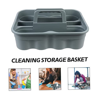 Cabilock Cleaning Tool Basket All-purpose Storage Holder for Home Commercial Use Organizing Cleaning Supplies Tools and Sundries Convenient Molded Handle for