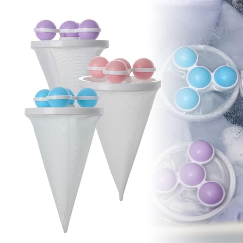 Floating Hair Filtering Mesh Removal, 2026 New Lint Catcher for Washing Machine, Reusable Pet Hair Remover for Laundry, Hair Catcher for Clothes, Bedding, Dog & Cat (Mix, 3pcs) - color: Mix, size: 3pcs