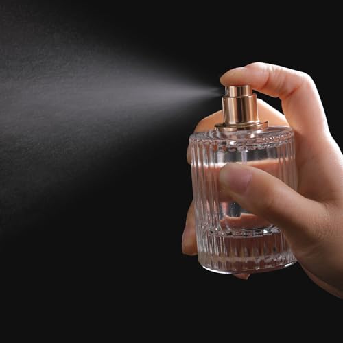 50ml/1.7 Oz Glass Spray Bottle Perfume Atomizer,Refillable Perfume Spray Bottle Perfume Bottles Empty with 3 Kinds of Perfume Dispenser (Round 50ml) - style: Round 50ml