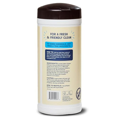 Aunt Fannie's Glass & Window Cleaning Wipes, Natural Streak-Free Glass Cleaner, 35 Count (Pack of 1)
