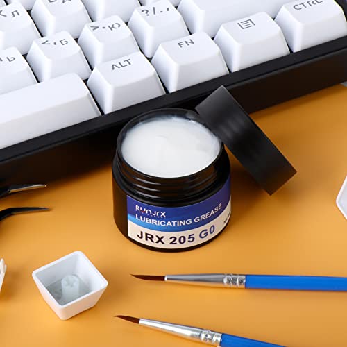 RUNJRX Keyboard Lube Kit JRX 205G0 0.53oz/15g for Mechanical Keyboard Lube, Switch Opener for MX Kailh,Keyboard Tools with Keycap Puller - style: Lube Kit-D
