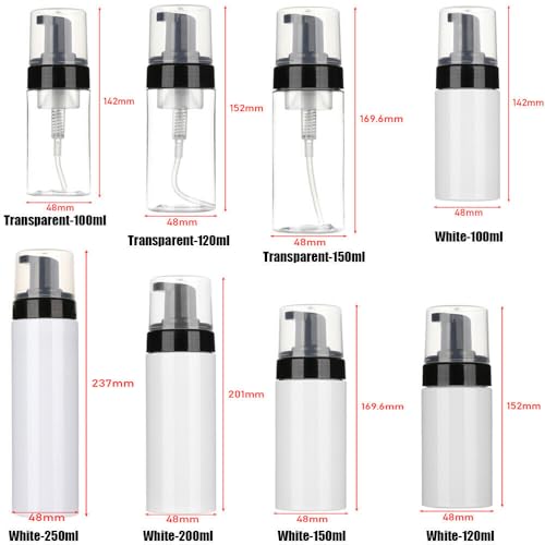 Spray bottle Empty Portable Pressing Bottles For Disinfectant Liquid Dispensers Laundry Liquid Cosmetic(250ml,White) - color: Style16