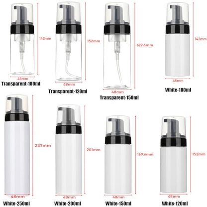 Spray bottle Empty Portable Pressing Bottles For Disinfectant Liquid Dispensers Laundry Liquid Cosmetic(250ml,White) - color: Style16