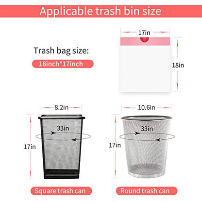 Small Trash Bags, KONE 192 Count 4 Gallon Drawstring Extra Thick Garbage Bags Wastebasket Bin Liners Plastic Trash Bags for Bathroom, Bedroom, Office, Car, Kitchen, Home