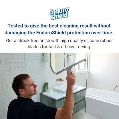 Squeegee & Window Washer Combo - Professional Grade Cleaning Tool for Sparkling Windows, Glass, and Surfaces - Ergonomic Design for Effortless Cleaning - size: Combo: Squeegee with Window Washer