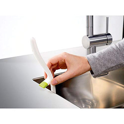Joseph Joseph Edge Dish Brush with Integrated Sink Rest, Green - color: Green