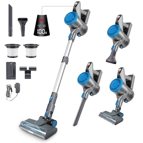 HAUSMEISTER VoltVac Go Cordless Vacuum Cleaner for Home Pet Hair, Portable Handheld Rechargeable Vacuum (Gray) - color: Gray