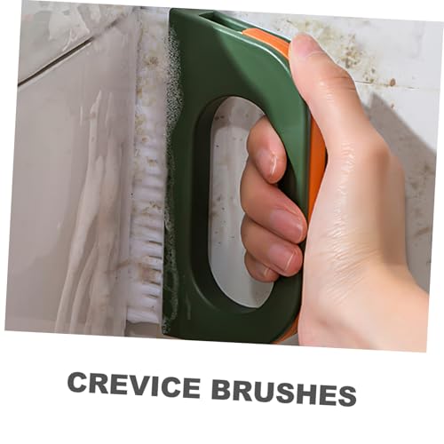 Multifunctional Crevice Gap Cleaning Brush for Narrow Spaces Plastic Small Scrub Tool for Window Tracks Countertops Corners Household Cleaning Aid