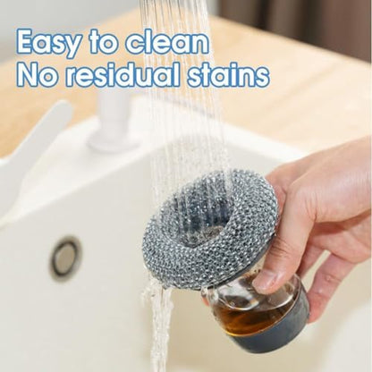 Comfort Grip Soap Dispensing Kitchen Scrub, Soap Dispensing Dish Brush for Cleaning Dishes, Pots, Pans & Sinks, Replaceable Cleaning Brush with Built-in Liquid Dispenser (2Pcs) - color: 2pcs