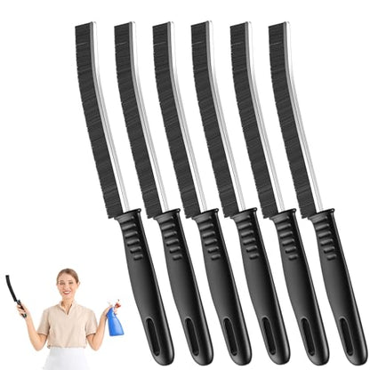 Hard Bristle Crevice Cleaning Brush for Household Use, Multifunctional Crevice Cleaning Tool, Home Essentials, Upgraded Gap Cleaning Brush for Bathroom, Kitchen, 6Pcs