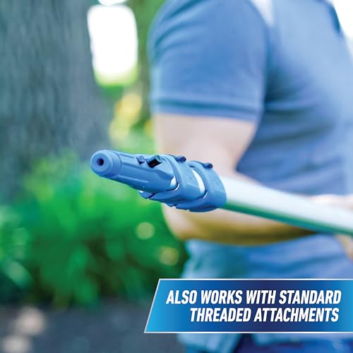 Unger Professional Connect & Clean 3’-6’ Aluminum Telescopic Extension Pole with Locking Cone & Quick-Flip Clamp – Compatible with Cleaning Tool Attachments, Window Cleaning & Dusting Tool - size: 3 - 6 Foot