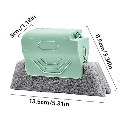 2026 New Magic Window Track Cleaner, Window Groove Cleaning Brush Tools Set, Sliding Door, Sill, Tile Lines, Shutter, Car Vents, Small Spaces Clean (Pink+Gray) - color: Pink+gray
