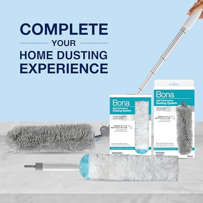 Bona Disposable Duster Refills - 9 Pack - High Performance Dusting System - Microfiber Dusters Remove Dust and Pet Hair for Quick Spot Cleaning - style: Disposable Duster Refills - 9 Pack