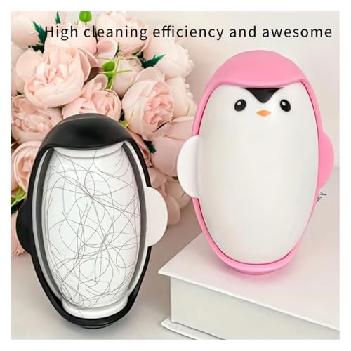 1pc Cute Manual Hair Remover Roller Reusable Strong Adhesive Remove Hair and Adhesions from Clothes Home Use Compact Portable(Blue) - color: Blue