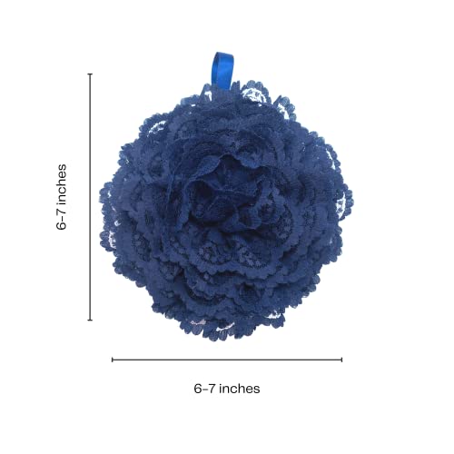 Reusable sponge, washable scrubber, non-scratching, odorless dish scrubbie - Peony collection 1ct (Navy blue) - color: Navy Blue