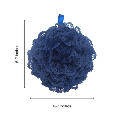 Reusable sponge, washable scrubber, non-scratching, odorless dish scrubbie - Peony collection 1ct (Navy blue) - color: Navy Blue