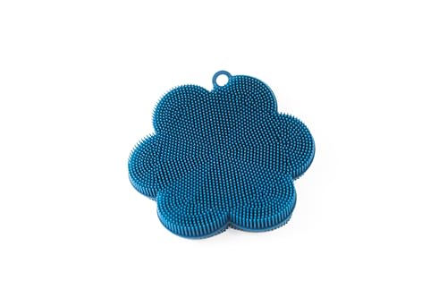 Fox Run Silicone Dish Scrubbing Brush, Navy