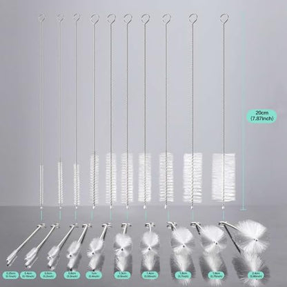 Pipe Cleaner 12 Pcs/Set, Refrigerator Cleaning Tool, Nylon Straw Cleaner Brush, Tube Cleaner Long Pipe Cleaners, Professional Tube Cleaning Brush Set, That Meets Daily Needs