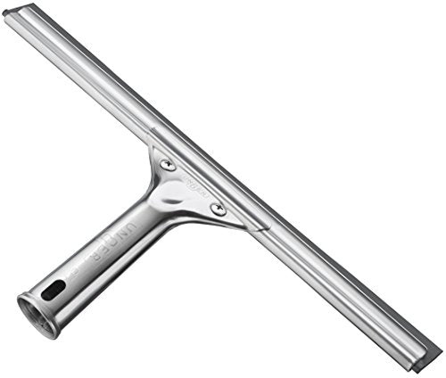 Unger Professional Stainless Steel Heavy-Duty Squeegee,12",Silver,(Pack of 10) - size: 12-inch (Pack of 10), style: 12” Stainless Steel Squeegee