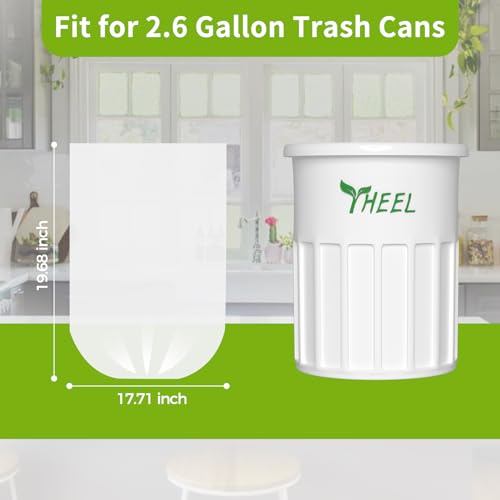 Clear 2.6 Gallon Small Trash Bags - 120 Count Bathroom Trash Bags 10L Mini Garbage Bags for Bathroom Bedroom Office Small Trash Can Liners - color: 2.6Gal-Clear-120pcs