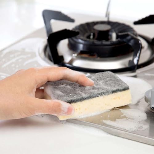 DOITOOL 12pcs Dual-Sided Kitchen Cleaning Sponges Set Non-Scratch Dish Washing Scrubber for Household Multi-Purpose Use