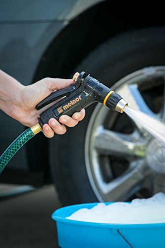 Melnor XT200; Heavy-Duty Metal Hose Nozzle with Rear Trigger; Adjustable Spray Nozzle Tip; 1 Pack - style: Adjustable Tip