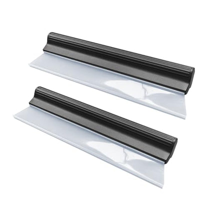 2PCS Automotive Squeegee, 10 Inch T-Bar Water Blade Squeegee for Drying, Flexible Silicone Car Water Wiper, Car Water Squeegee Fits Windshield, Glass, Mirror, Bathroom, Window (10inch) - size: 10inch