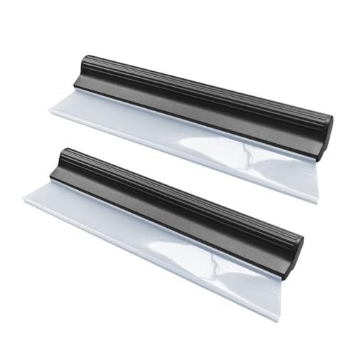 2PCS Automotive Squeegee, 10 Inch T-Bar Water Blade Squeegee for Drying, Flexible Silicone Car Water Wiper, Car Water Squeegee Fits Windshield, Glass, Mirror, Bathroom, Window (10inch) - size: 10inch