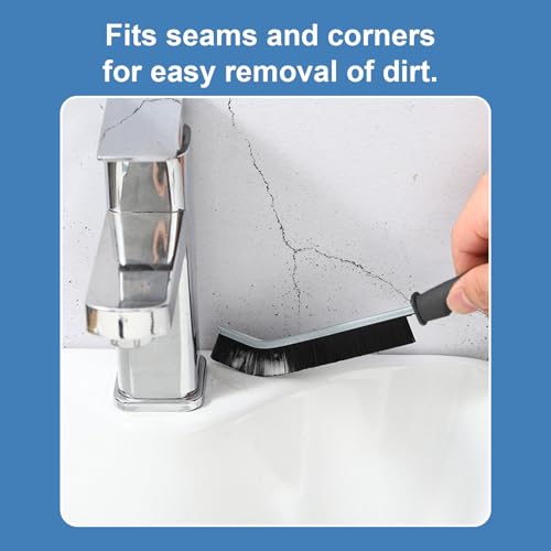 Stiff Bristle Crevice Cleaning Brush, New Multifunctional Crevice Cleaning Brush, Household Cleaning Tools, Home, Kitchen, Bathroom, Window, Vehicle, Faucet, Toilet, Pack of 10