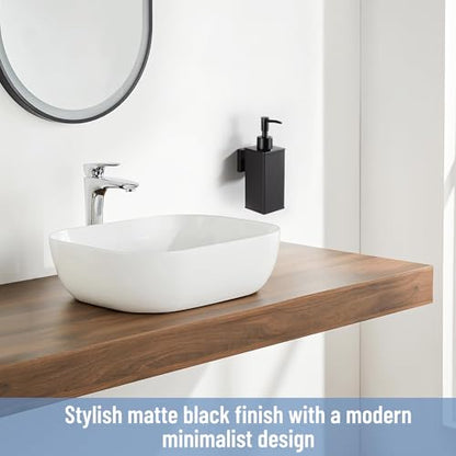BGL Matte Black Soap Dispenser Wall Mounted for Bathroom - color: Black-wall Mount