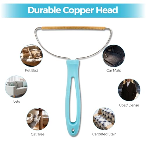 Carpet Rake for Pet Hair Removal, 2026 Upgraded Reusable Pet Hair Remover Broom, 54’’ Adjustable Long Handle Dog & Cat Carpet Rake,2 Pcs Carpet Brush Rake for Rugs, Mats, Couch, Furniture