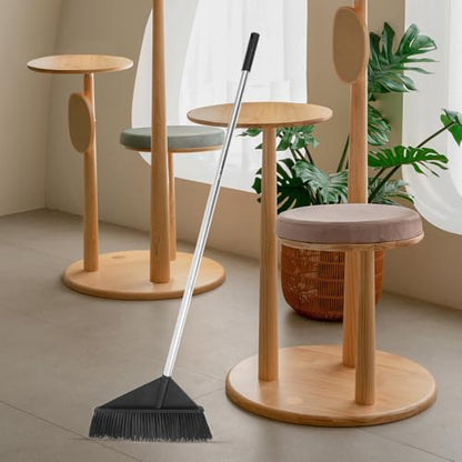 Long Handle Stiff Bristle Push Broom for Indoor and Outdoor Cleaning, Wide Sturdy Floor Sweeper for Household, Office, Garden, and Garage Use Style