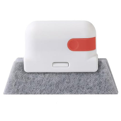 Magic Window Track Cleaner – Red – 2-in-1 Detachable Groove Cleaning Brush Tool for Windows, Sliding Doors & Tight Crevices
