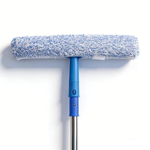 68" Squeegee for Window Cleaning | Window Squeegee with Extension Pole, For Outdoor High Windows, Shower Glass Door, Car Windshield