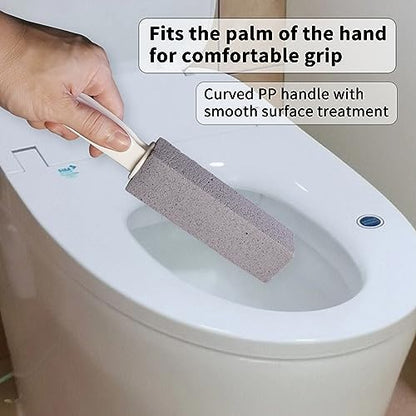 Pumice Stone for Toilet Cleaning, Pumice Cleaning Stone with Handle, Toilet Cleaner, Pumice Stone, Toilet Wand, Toilet Bowl Cleaner Brush, Toilet Brush (2PCS Gray) - color: 2pcs Gray