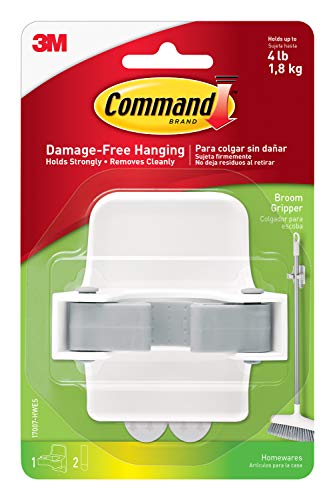 Command Broom Gripper, 1-Gripper (17007-HWES), Organize Damage-Free - size: 1 Gripper